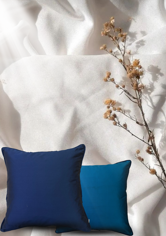 Srjana Premium Cushion Cover Set (Light Grey & Charcoal Grey – Pack of 2)