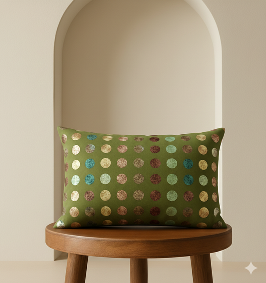 Olive Green Premium Cushion Cover