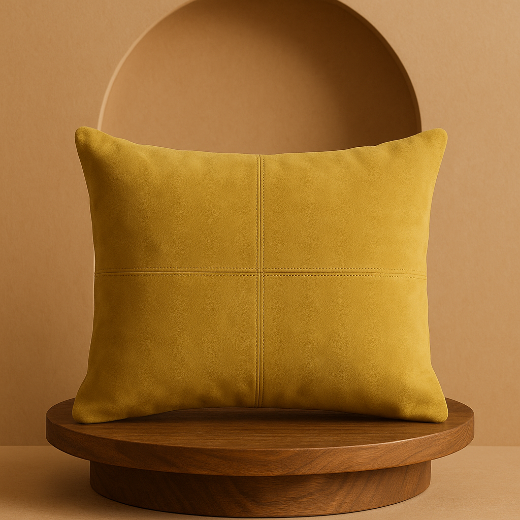 Mustard Mirage Premium Cushion Cover