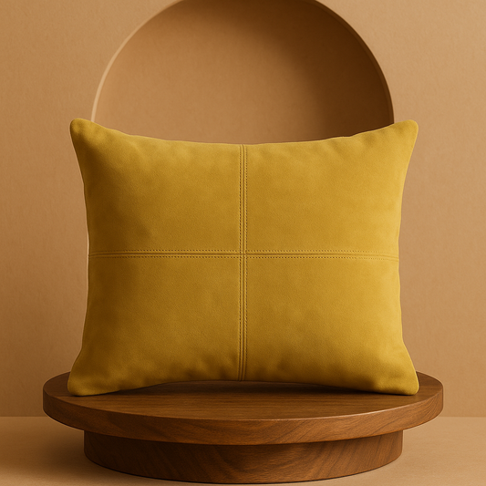 Mustard Mirage Premium Cushion Cover